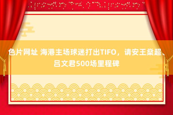色片网址 海港主场球迷打出TIFO，请安王燊超、吕文君500场里程碑