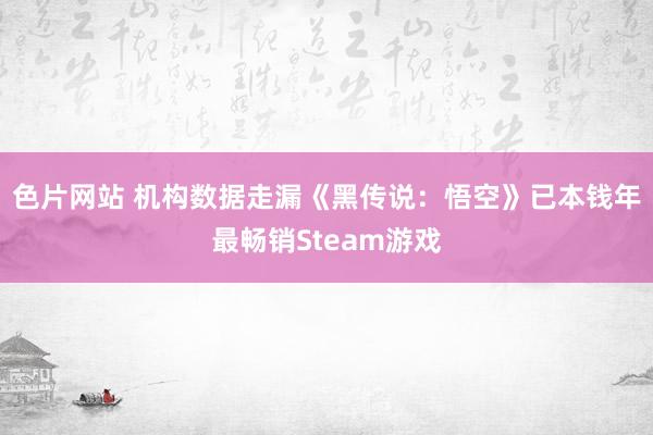 色片网站 机构数据走漏《黑传说：悟空》已本钱年最畅销Steam游戏