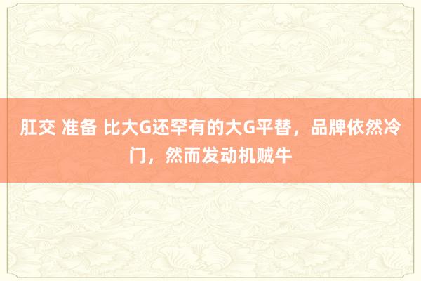 肛交 准备 比大G还罕有的大G平替，品牌依然冷门，然而发动机贼牛