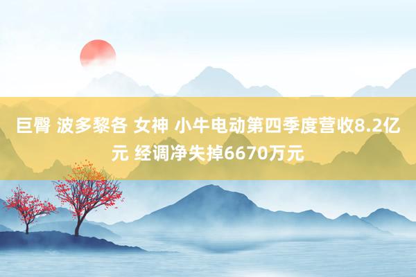巨臀 波多黎各 女神 小牛电动第四季度营收8.2亿元 经调净失掉6670万元
