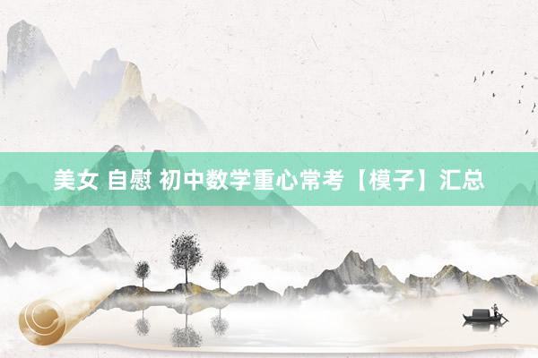 美女 自慰 初中数学重心常考【模子】汇总