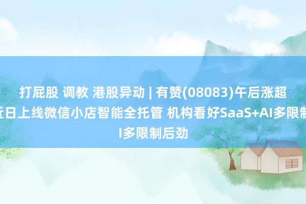 打屁股 调教 港股异动 | 有赞(08083)午后涨超8% 近日上线微信小店智能全托管 机构看好SaaS+AI多限制后劲