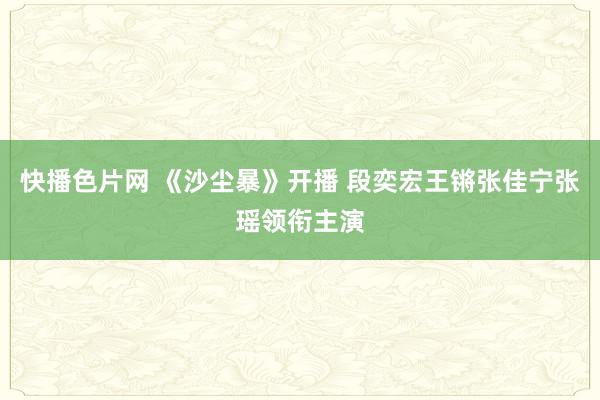 快播色片网 《沙尘暴》开播 段奕宏王锵张佳宁张瑶领衔主演