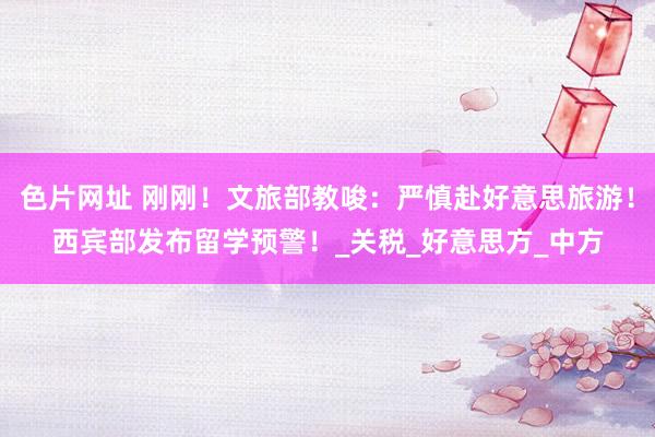 色片网址 刚刚！文旅部教唆：严慎赴好意思旅游！西宾部发布留学预警！_关税_好意思方_中方