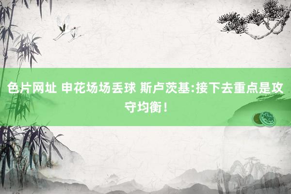 色片网址 申花场场丢球 斯卢茨基:接下去重点是攻守均衡！