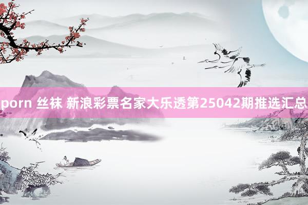 porn 丝袜 新浪彩票名家大乐透第25042期推选汇总
