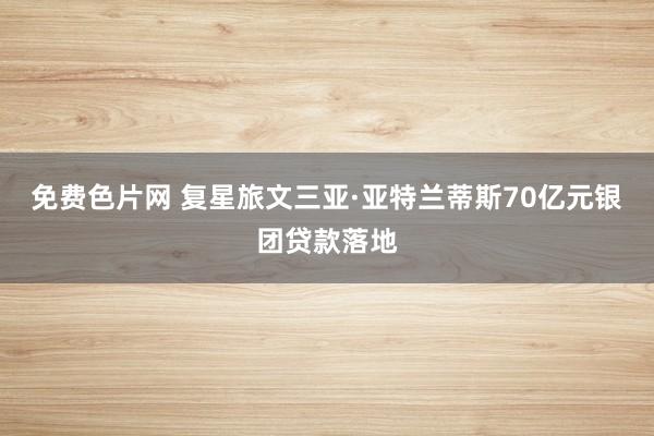 免费色片网 复星旅文三亚·亚特兰蒂斯70亿元银团贷款落地