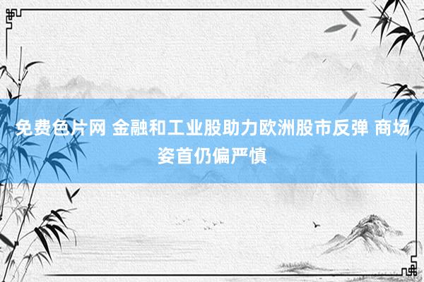 免费色片网 金融和工业股助力欧洲股市反弹 商场姿首仍偏严慎