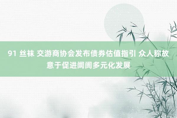 91 丝袜 交游商协会发布债券估值指引 众人称故意于促进阛阓多元化发展